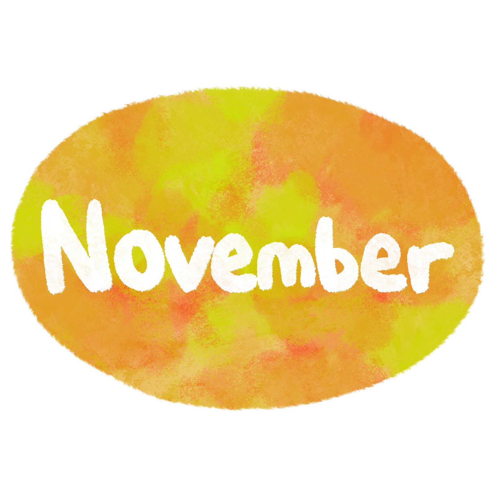 Novemberの文字イラスト