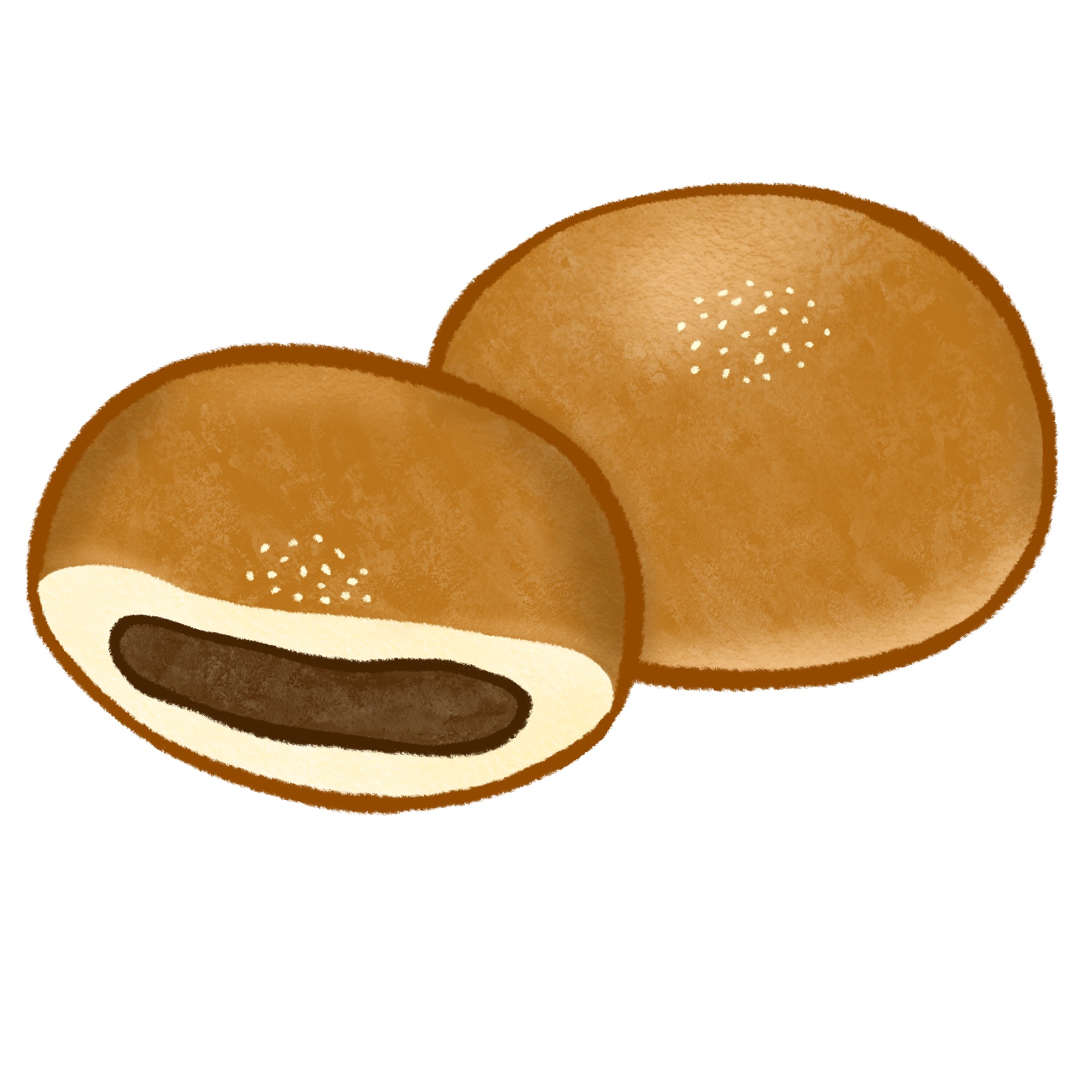 あんぱんのイラスト