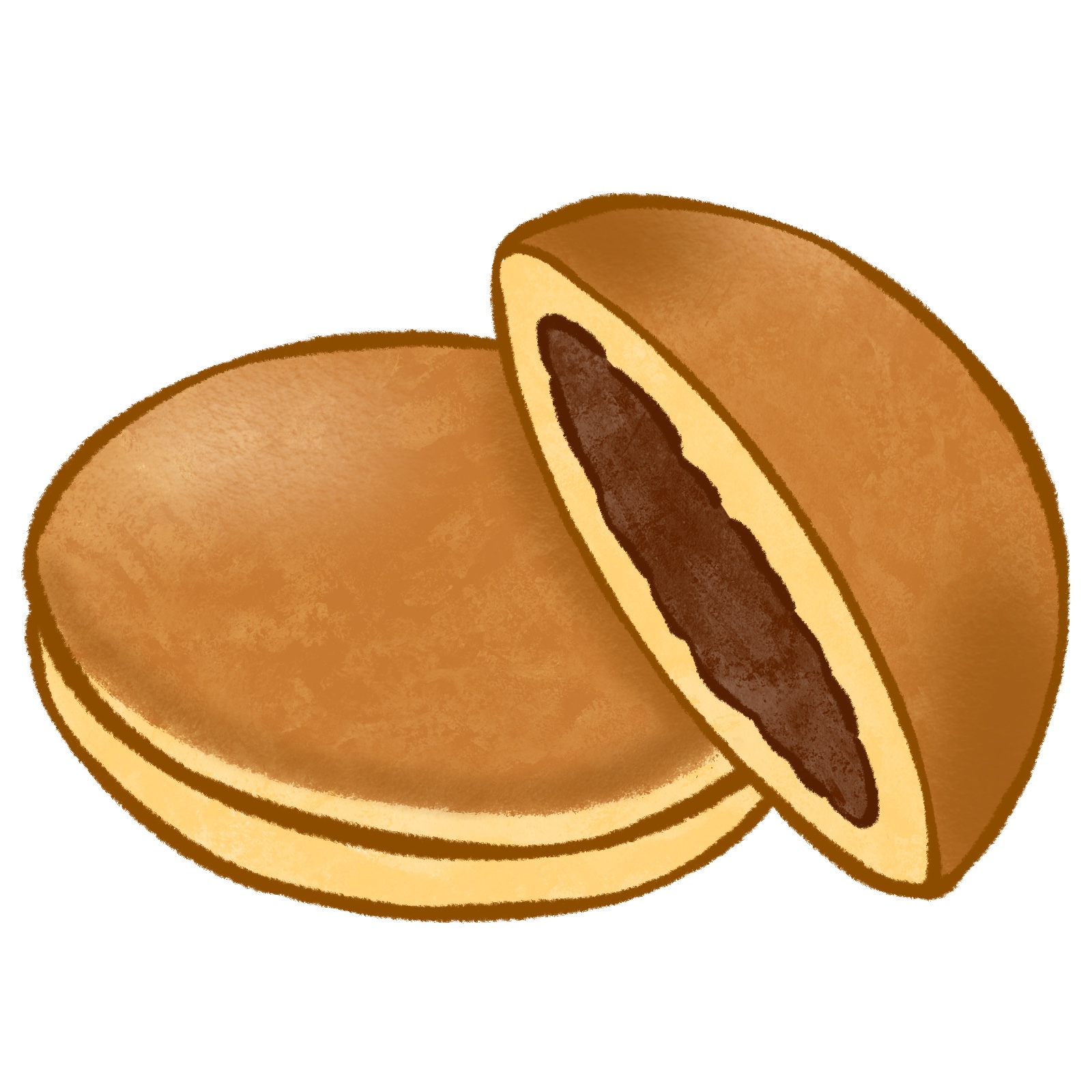 どら焼きのイラスト