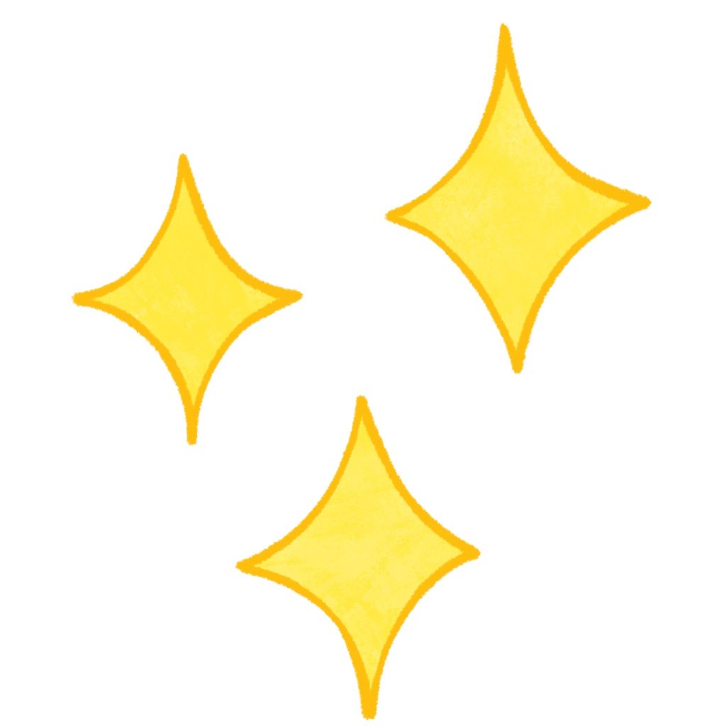 キラキラのイラスト