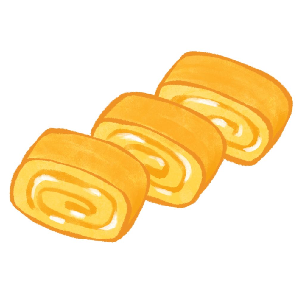 卵焼き・だし巻きのイラスト