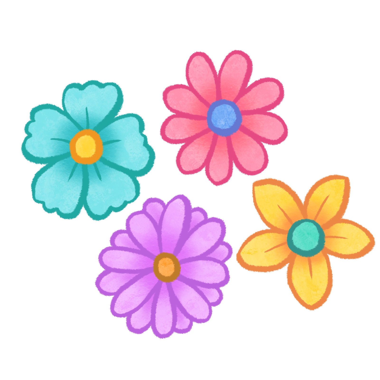 いろんなお花のイラスト