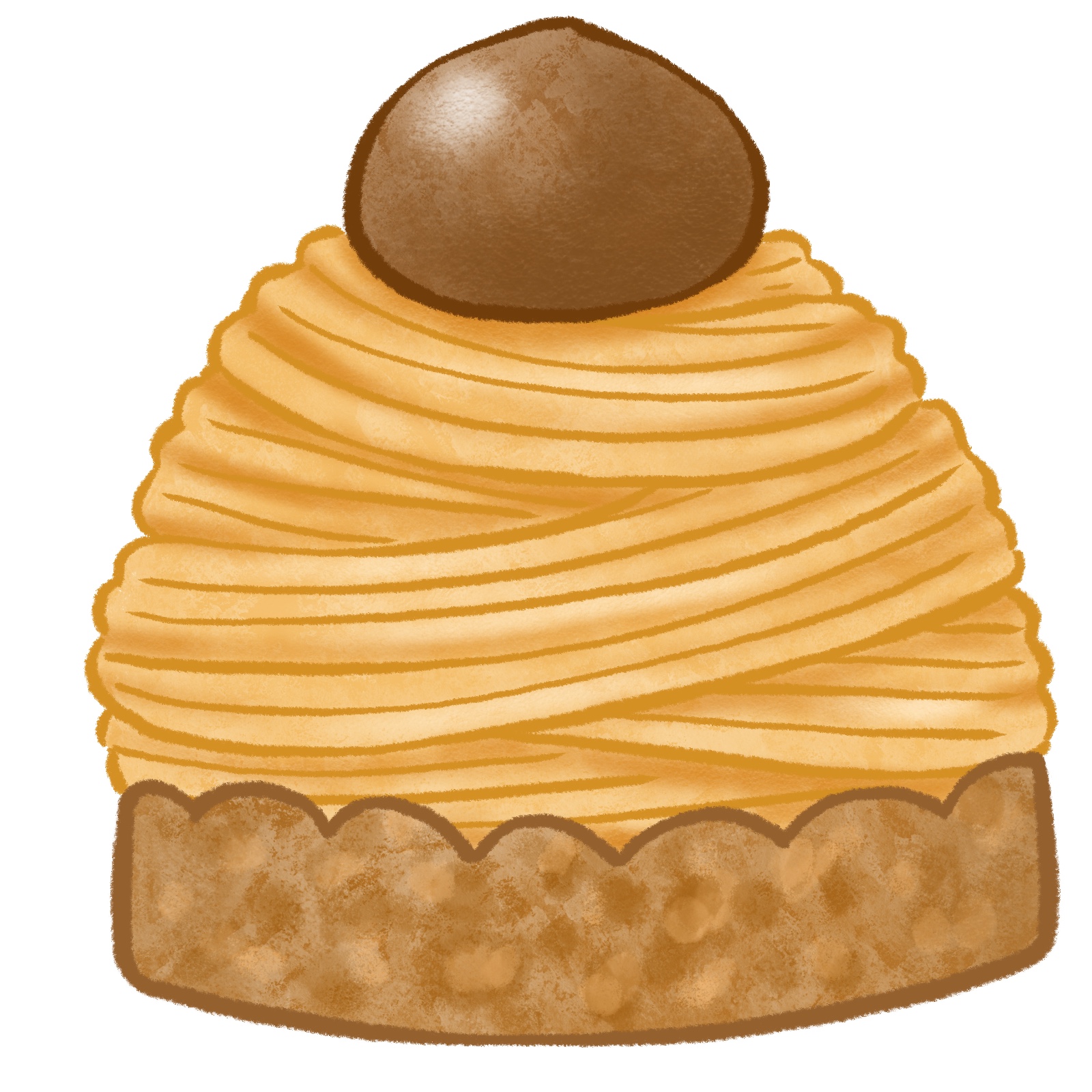 モンブランのイラスト