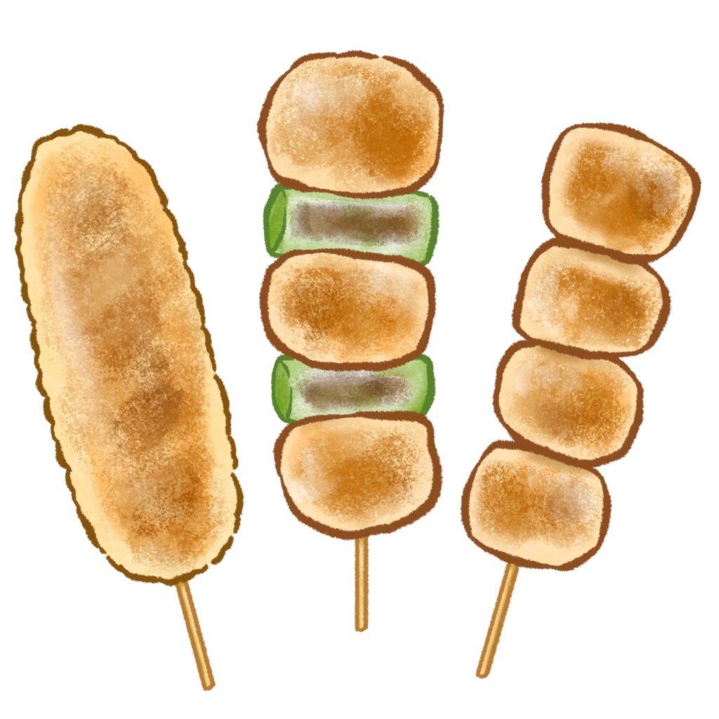 焼き鳥のイラスト