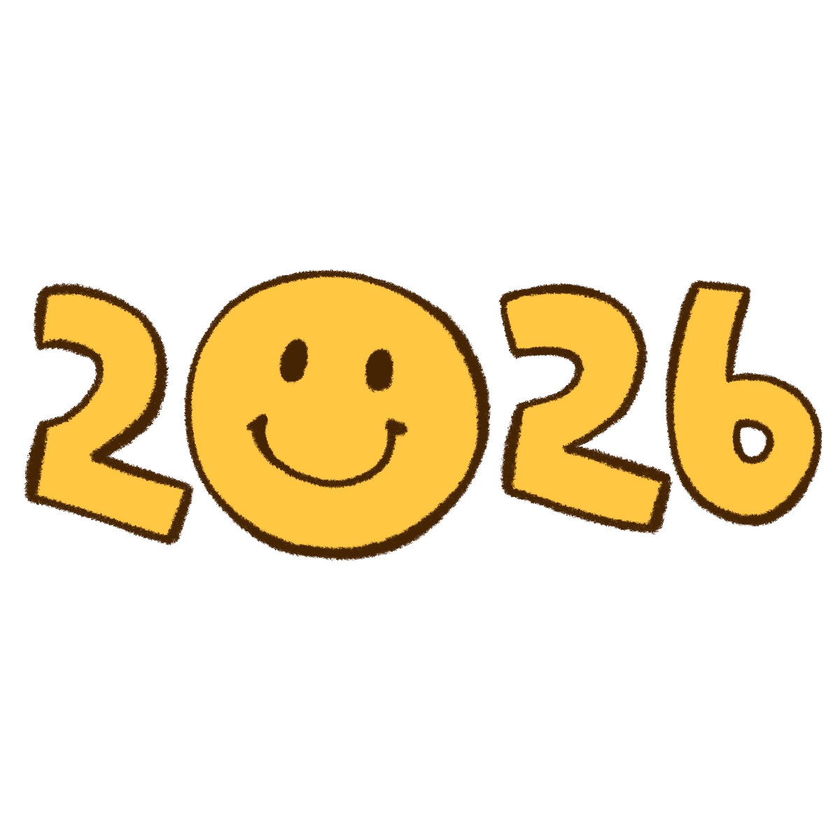2026の文字イラスト