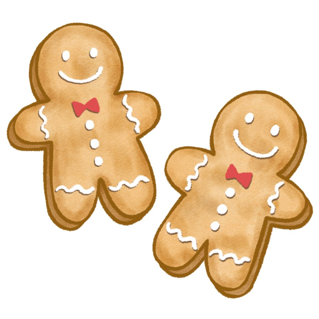 ジンジャーブレッドマンのイラスト