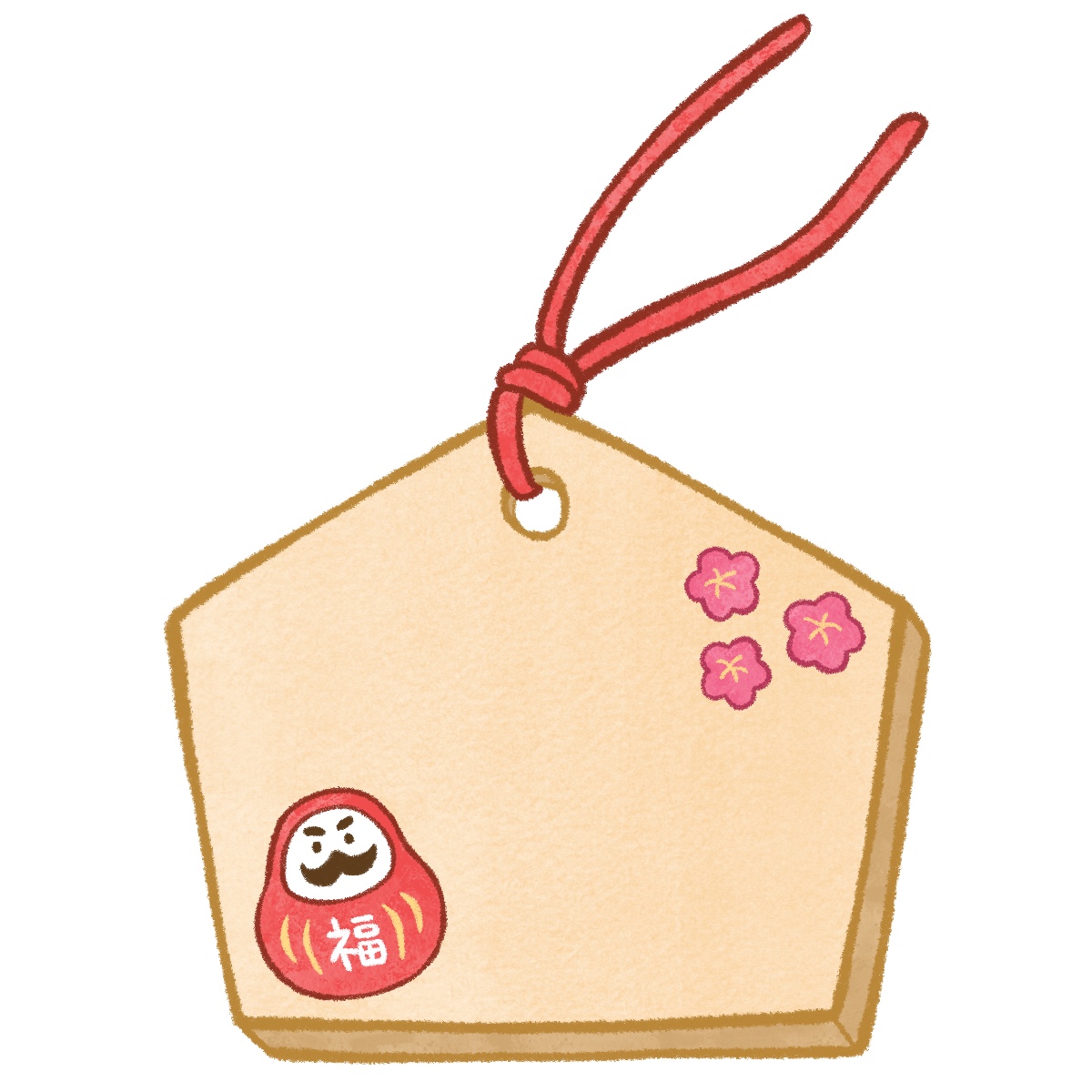 絵馬のイラスト