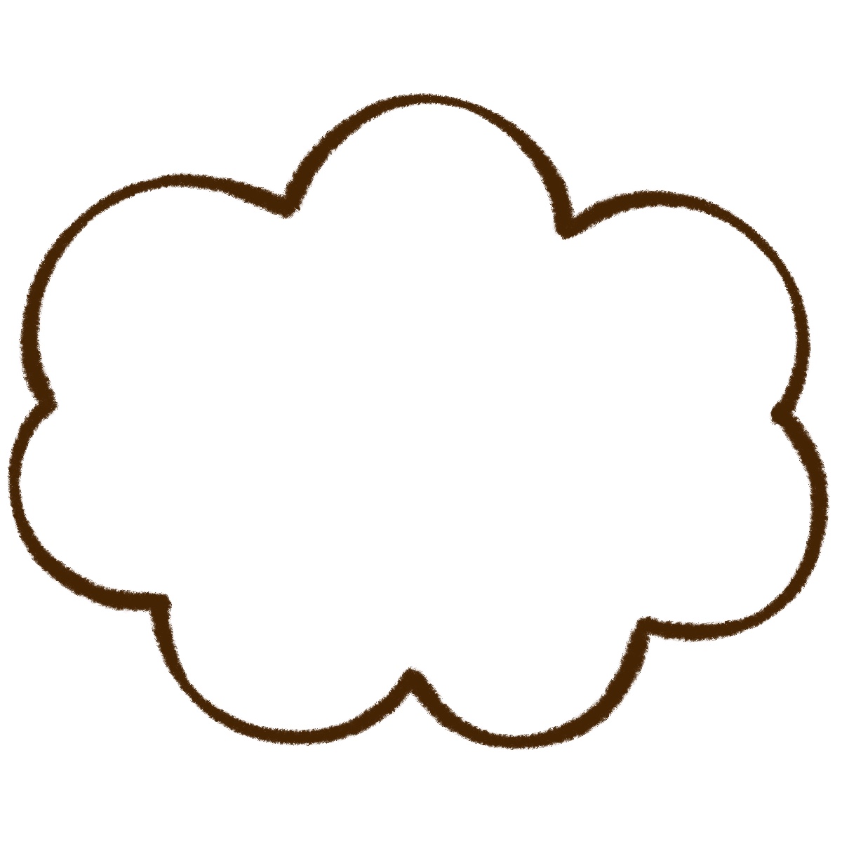 もこもこふきだしのイラスト